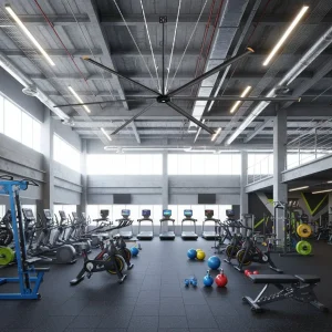 New Easy Installation Smart Quiet Industrial Ceiling Fan with Online Support for School Gym