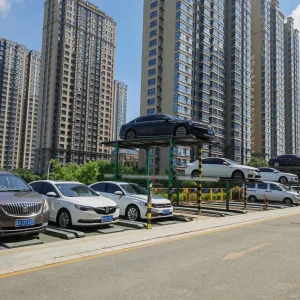 Four Column Mechanical Parking Solution with Energy Saving Motor and Low Noise Operation