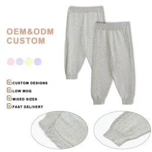 Pantalones largos de cachemira de alta calidad 100%