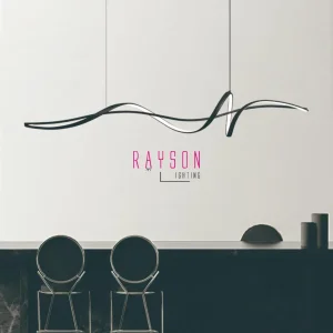 Interior Creative Chandelier Modern Aluminium Pendant Lamp Indoor CCT LED Strip Decorative Dining Room Lighting (1120)