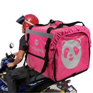 Mochila térmica de alta calidad para entrega de comida de Foodpanda para motocicleta
