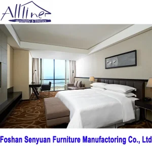 Guest Room Upholstered King Bed Customized Classical Luxury Modern Hotel Furniture Set
