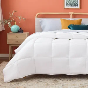 Luxurious White Down Alternative Duvet Insert with Stylish Box Stitching