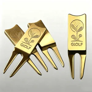 Custom Engraved Brass Golf Divot Repair Tool