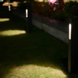 Solar Path LED Stubby European Classic Villa Gardenvilla Lumen Paper High Bay Two Directional Fiber Optic Boal 2 Head Outdoor Cube Garden Light