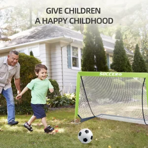 2-in-1 Outdoor/Indoor Sports Football Toy Elastic Rope Inflatable Soccer Training Games Set for Kids