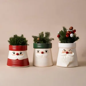 Cheap Ceramic Santa Pots for Christmas – Holiday Decor Indoor Planters VDLK2404281 Manufacturers, Suppliers