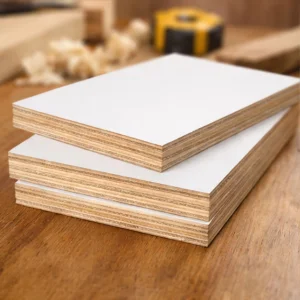 High Density 18mm Double-Sided Laminated 1220X2440mm Wardrobe Melamine Faced Plywood Board