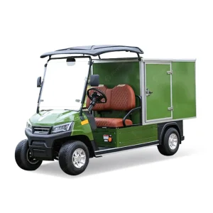 CE Approved 2 Seaters 48V High-Speed Golf Buggy Electric Cart with Cargo Box 5KW AC Motor 70-90km Range