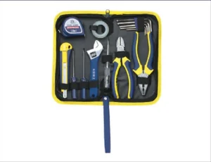 14PCS Kit de Ferramentas DIY em Bolsa de Lona para Uso em Melhorias Domésticas