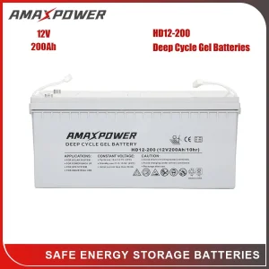 Amaxpower 12V 200ah Solar Gel AGM Battery