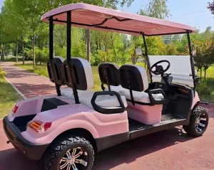 4-Person Lifted Golf Cart with Fast-Charging Lithium Batteries off-Road Touring Resort Shuttle for Resort Factory Guest Pickup Golf Cart