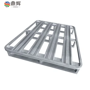 Heavy-duty Warehouse Shelves, Double-sided Steel Storage, Large-capacity Pallet for Forklift, Steel Pallets, Heavy-duty Pallets