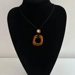Natural Camel Bone Chain Retro Art Long Sweater Necklace