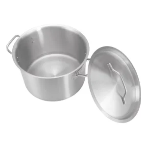 Eagle Catering Commercial Kitchen Stainless Steel Eco Line 14L Soup Stock Pot with Lid for Restaurants Hotels Horeca Supplies