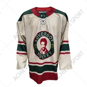 Custom Lace Neck Hockey Jersey Sublimation Printing Logo Team Player Ice Hockey Jerseys