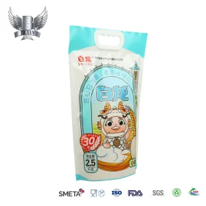 Custom Printed Stand up Pouch Packaging for Rice Wheat Corn Grain Powder Food Products