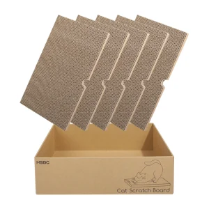 5 In 1 Cute Custom Pattern Cat Scratcher Bed Corrugated Paper Cat Scratcher Cardboard Interactive Toy Cat Scratcher