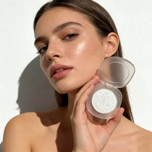 Wholesale Vegan Single Highlighter High Pigment Mineral Powder Bronzer Cream Highlighter Custom Logo