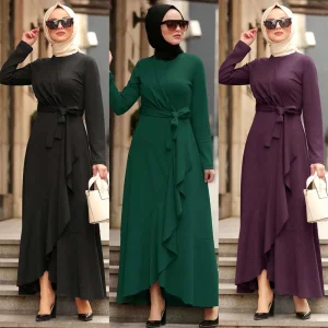Long Sleeve Lace Up Dresses