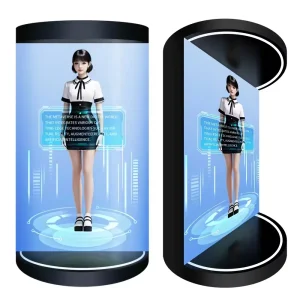 86 Inch Commercial LCD 3D Holographic Display Cylindrical Holotube Non-Fan Design