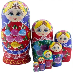 Russian Nesting Dolls Wood Matryoshka Stacking Set