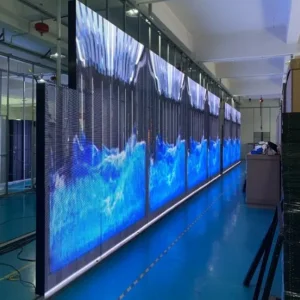 Window Shop Advertisement Transparent LED Display P3.91-7.82 Light Weight Transparent LED Screen