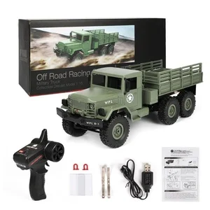 Wpl 1:16 Scale Six-Wheel Remote Control Military Truck RC Car Toy M35 Off-Road 4-Channel 30m Range Ready-to-Go