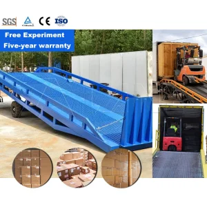 Dock Ramp Sunrise Dcqy10 10ton Adjustable Mobile Container Ramp Load Dock Ramp with Factory Price