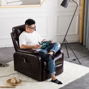 Recliner Sofa with PU Leather Electric Living Room Sofa Recliner Lift Chair