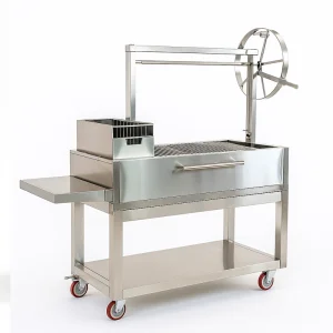Adjustable Height Stainless Steel Grill
