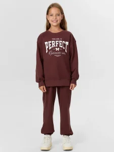 Ropa de niños perfecta para niñas adolescentes, sudaderas de cuello redondo con pantalones de running