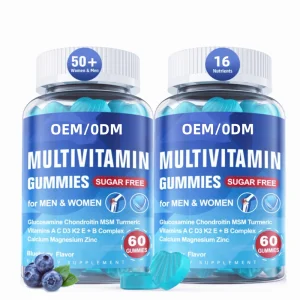 OEM Multivitamins Gummies Adult Multi Vitamins &amp; Minerals Immune Support with Vitamins B12 Zinc Supplements Multivitamin Gummies