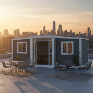 Waterproof Prefabricated 40FT 20FT Folding Portable Home Two Three Bedroom Prefab Outdoor Expandable Container House