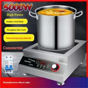 5000W Single Stainless Steel Induction Cooker