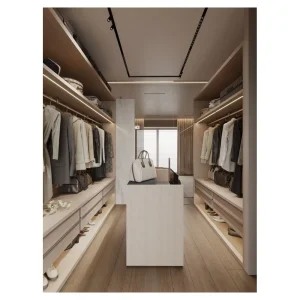 Prima Factory Customized Walk in Closet Sliding Wardrobe Door Hardware Modern Designcloset