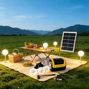 Conjunto de Iluminación Solar de Emergencia