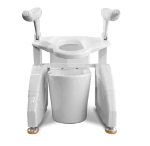 Economy Commode Chair with Arms – Basic Support for Disabled