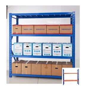 Hot Promotions Customizable Medium Duty Steel Metal Rack Shelf with Steel Panels Pallet Racking for Warehouse Storage