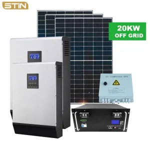Precio de fábrica personalizado 20kw 24kw kit de energía solar renovable recargable de almacenamiento fuera de la red