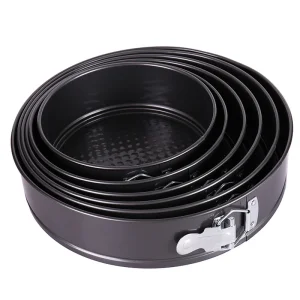 High Quality Round Shape Multiple Size Carbon Steel Cookie Pizza Baking Pan Bakeware Springform Pan
