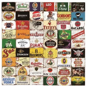 Vintage Beer Brand Metal Poster Wall Decor for Bar Pub Man Cave Club Decorative Plate