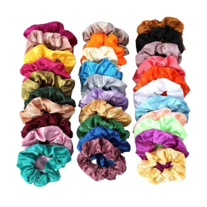 Girls Satin Hair Ties Scrunchies