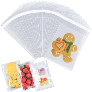 Cross-border E-commerce Food Grade Candy Packaging Bag Christmas Gift OPP Flat Self-adhesive Bag