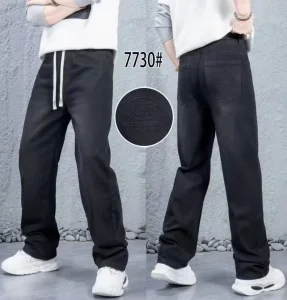 Men's Heavyweight Wide Leg Jeans Clearance Wholesale Stock