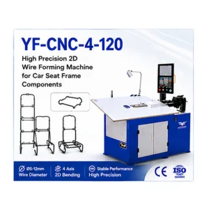 آلة تشكيل الأسلاك عالية الدقة 2D لمكونات إطار مقعد السيارة Yf-CNC-4-120