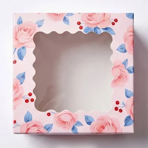 Low MOQ Custom Cardboard Window Box Printing for Cosmetic Packaging