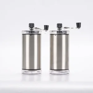 Molino de café manual portátil comercial pequeño de acero inoxidable en venta