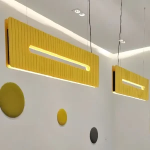 Heavy-Duty Pet Felt Acoustic Ceiling Panels for High Impact Areas Industrial Settings Workshops Manufacturing Facilities Durable Noise Control