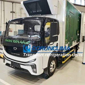 Additional Battery Bank Powered Independent Truck Refrigeration Units for Electric Truck and Engine Truck Corunclima Brand